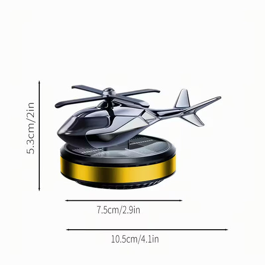 Helikopter Tasarımlı Güneş Enerjili Araç Oyuncağı – HavaKopter - Sarı